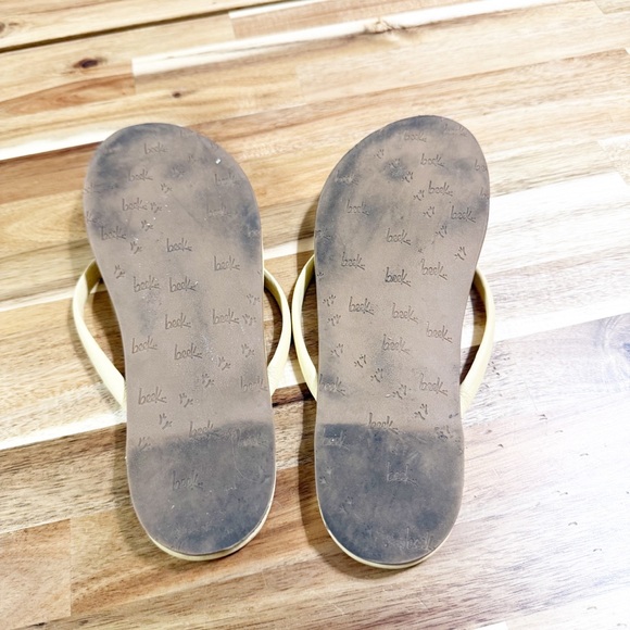 Beek Sunbeam Flip Flop Leather Flat Thong Sandals in Glow Pale Yellow size 6 - Picture 11 of 14